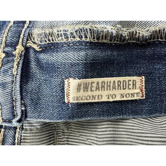 TK Axel Jeans Size 36x28.5 Slim Bootcut Medium Wash Light Distressing - Picture 5 of 10